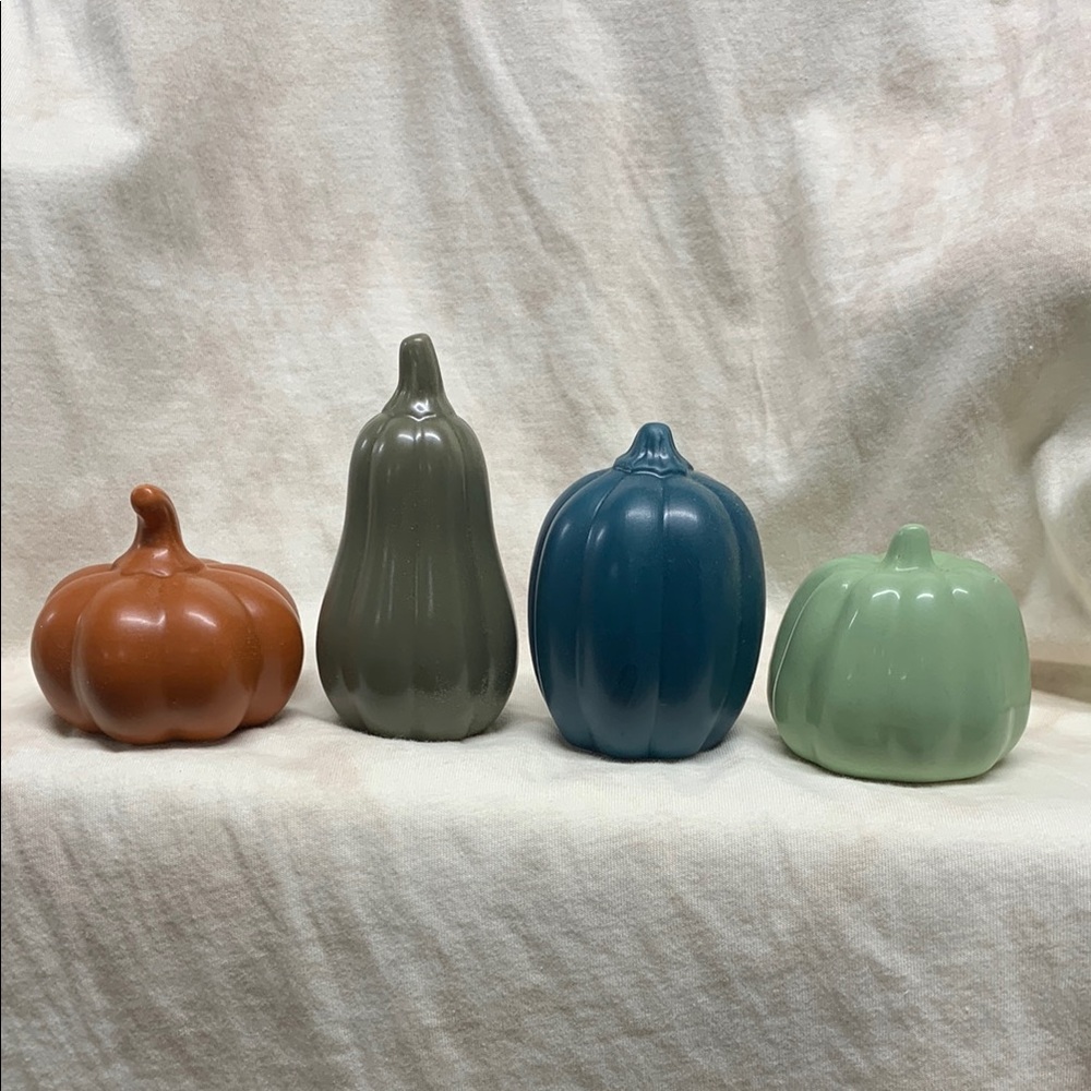Ceramic Pumpkin Set - Multicolor